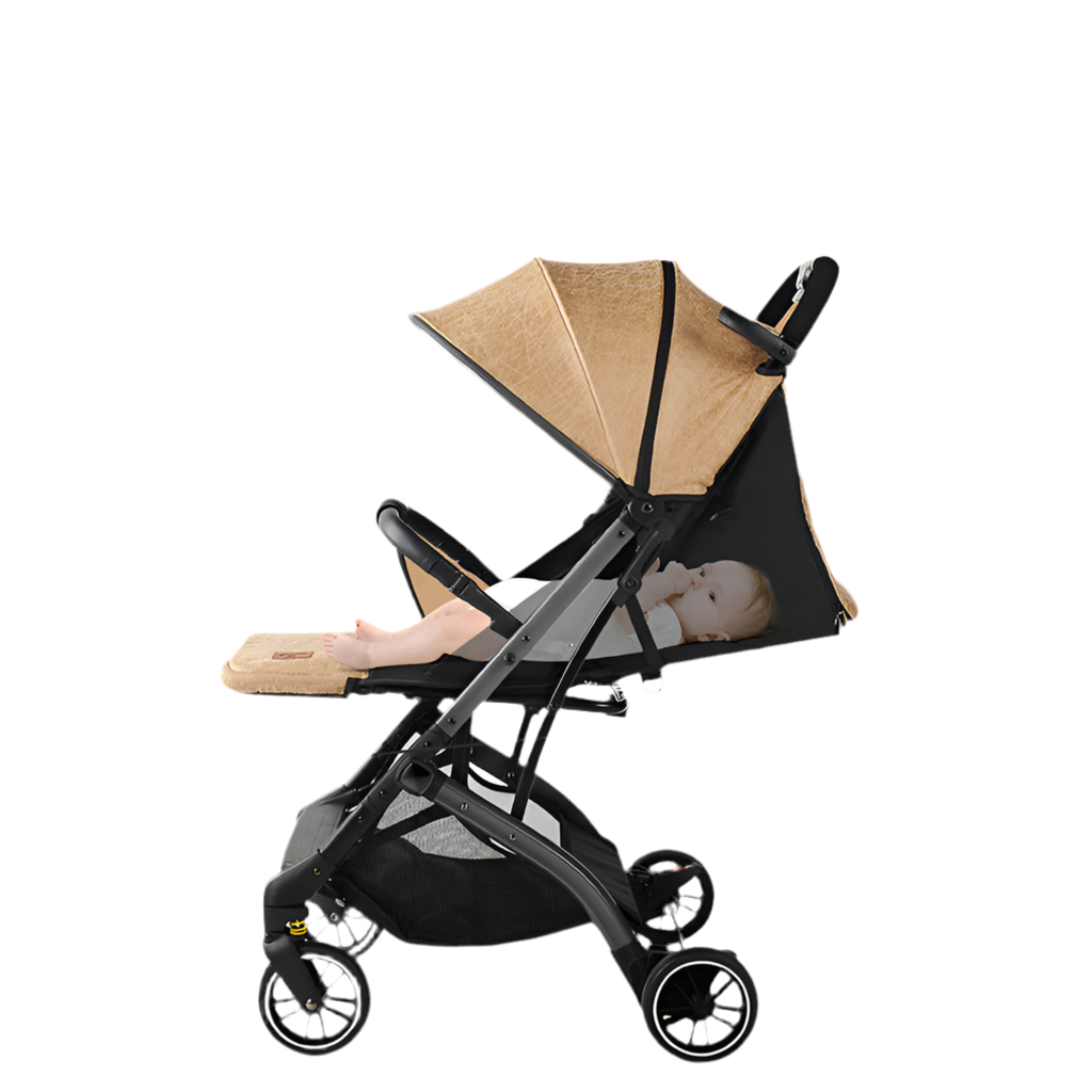 Baby Good QZ1QX1 High View Stroller Can Sit And Lie Foldable Lightweight BB Stroller With Pull Rod Stroller