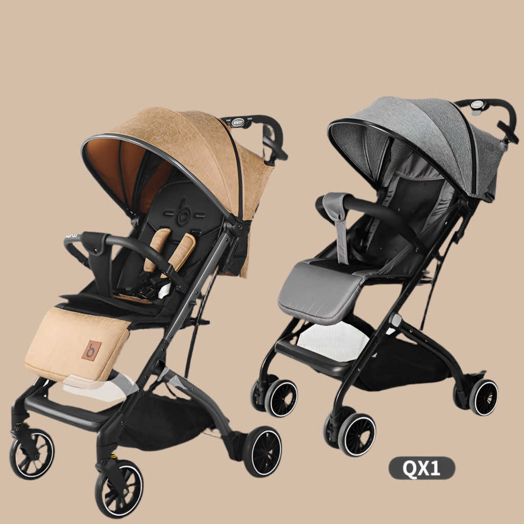 Baby Good QZ1QX1 High View Stroller Can Sit And Lie Foldable Lightweight BB Stroller With Pull Rod Stroller