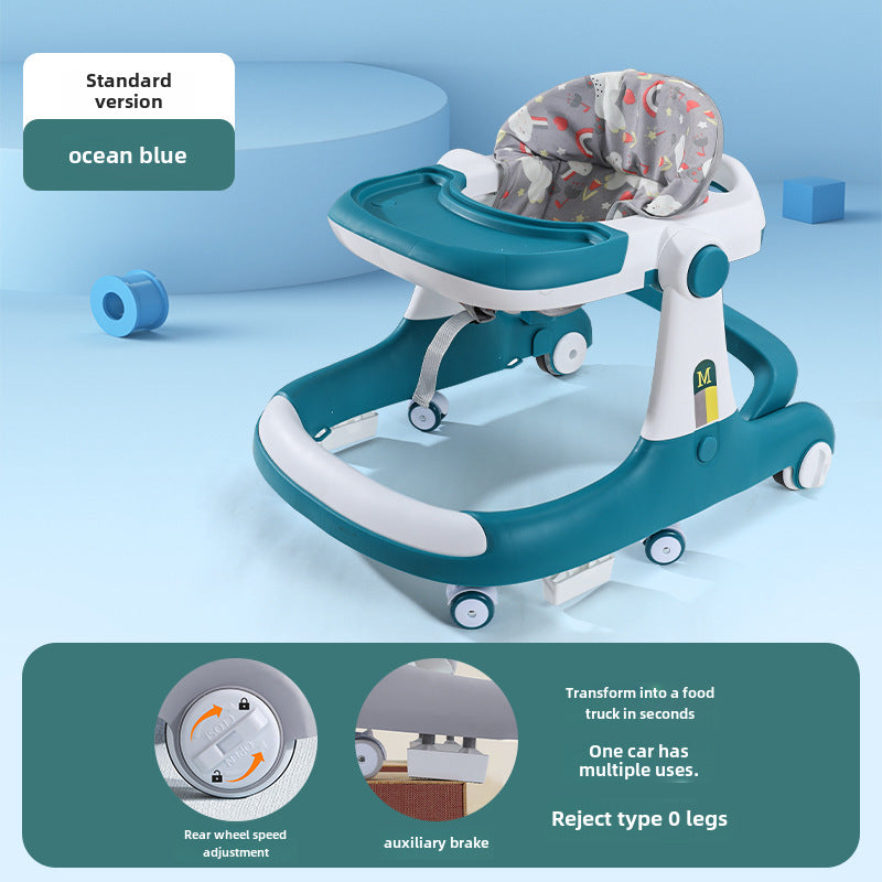 Baby Walker Anti-O-leg Multi-function Anti-rollover Baby Walking Aid For Boys And Girls Early Education Toy Car