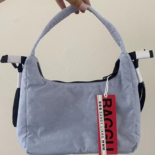 Baggu Mini Bow Handbag Armpit Bag Fashion Trend Sky Blue Versatile Women&#039;s Bag