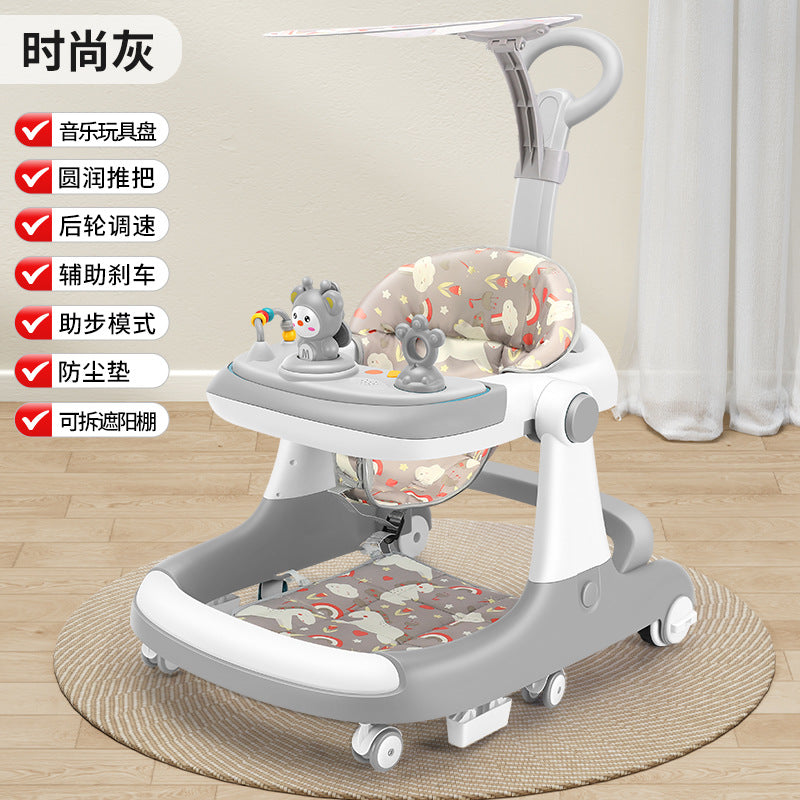 Baby Walker Anti-O-leg Multi-function Anti-rollover Baby Walking Aid For Boys And Girls Early Education Toy Car