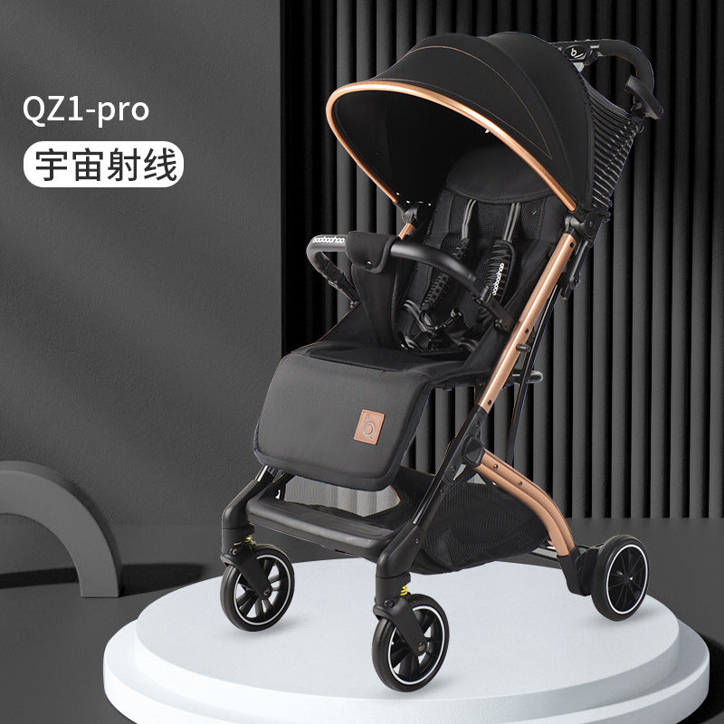 Baby Good QZ1QX1 High View Stroller Can Sit And Lie Foldable Lightweight BB Stroller With Pull Rod Stroller