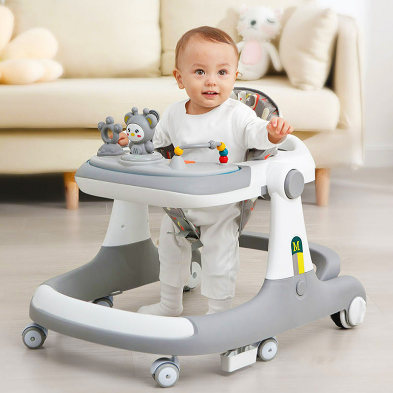 Baby Walker Anti-O-leg Multi-function Anti-rollover Baby Walking Aid For Boys And Girls Early Education Toy Car