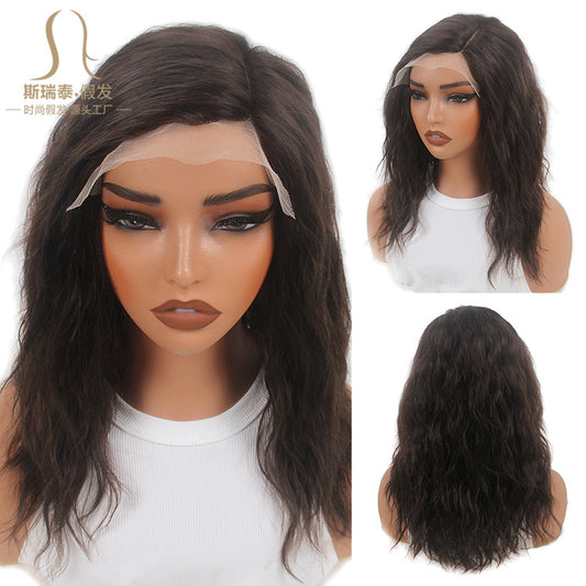 13x4 Bob Straight Transparent Lace Frontal Human Hair Wig 180% Density 10-14 Inch Natural Black Color Pre-Plucked Natural Hairline Short Bob Wig For Women