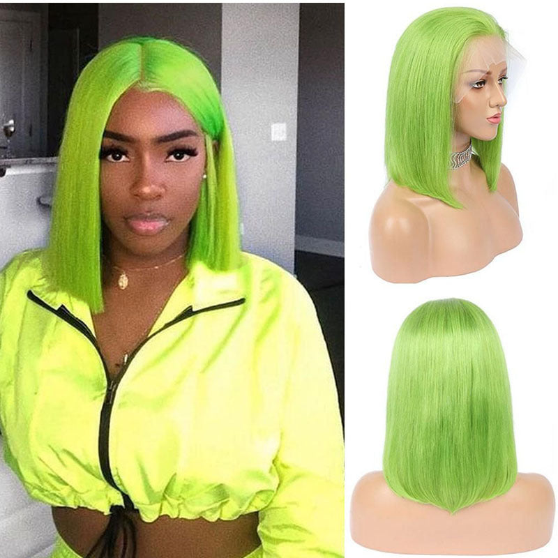 Amazon Best Selling Straight Hair European And American Ladies Middle Part Inner Buckle Straight Hair Headgear Front Lace New Wig Chemical Fiber Headgear